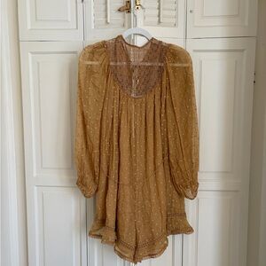 Zimmermann Tan Lace playsuit romper